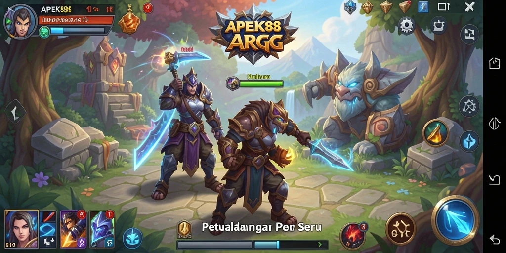 Tampilan aksi seru dalam game APEK88 yang memukau.