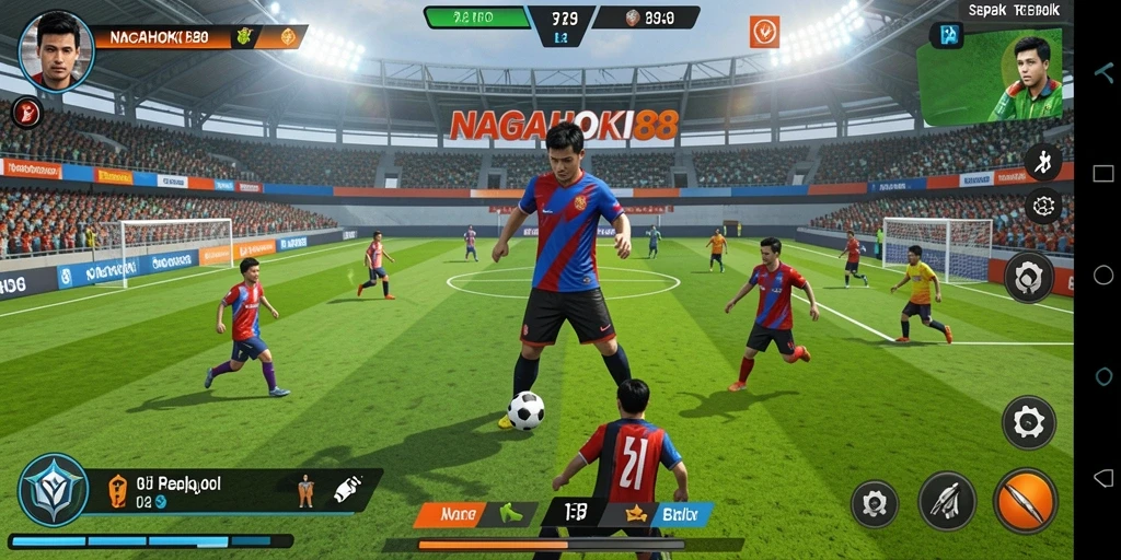 Tampilan gameplay yang menegangkan di NAGAHOKI88.