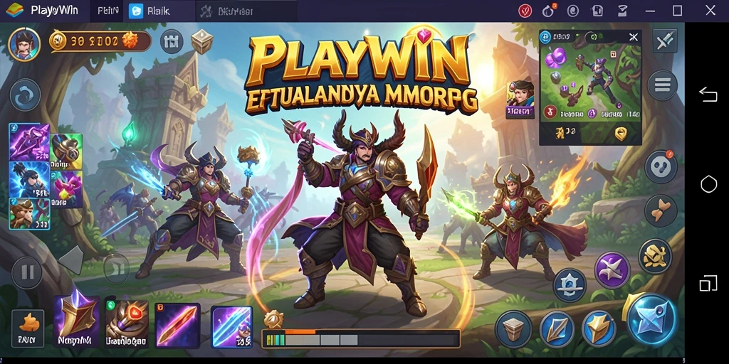 Tampilan gameplay seru dalam dunia MMORPG yang kaya.